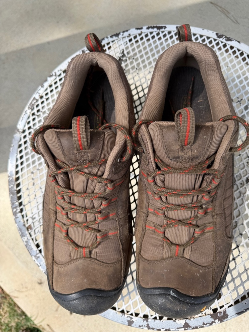 KEEN Mens Hiking Trail Shoes Size 12 Brown Outdoor Athletic Waterproof